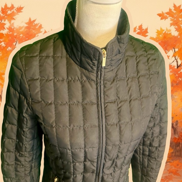 J. Crew Factory Black Zip-Up Quilted Down-Filled Jacket Size XS - Picture 4 of 14